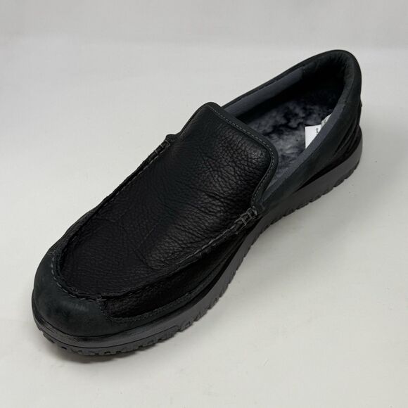 LL Bean All Week Slipper Mocs Mens 13 M Leather Shearling Lined Outdoor Shoes - Picture 8 of 15